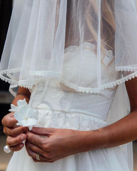 Spell Bride on Instagram: “Dreamy details of our Zoe Tulle Gown + Zoe Mesh Veil captured by @oh.so.mellow ✨” Drop Veil, Boho Macrame, Tulle Gown, Bridal Wedding Dresses, Bridal Veil, Wedding Outfit, Got Married, Veil, Wedding Engagement