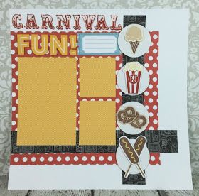 Courtney Lane Designs: Cricut Carnival Scrapbook Layout Bridal Shower Scrapbook, Vacation Scrapbook, Summer Scrapbook, Birthday Scrapbook, Kids Scrapbook, Disney Scrapbook, Scrapbook Sketches, Creative Memories, Scrapbook Page Layouts