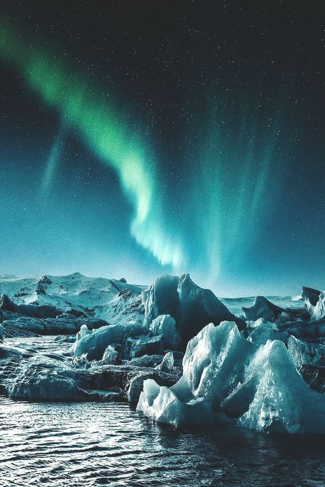 Mystical Iceland Lagoon, Iceland Glacier, Lagoon Iceland, Concept Ships, Photo B, Best Photos, Photo Wallpaper, Aurora Borealis, Vincent Van Gogh