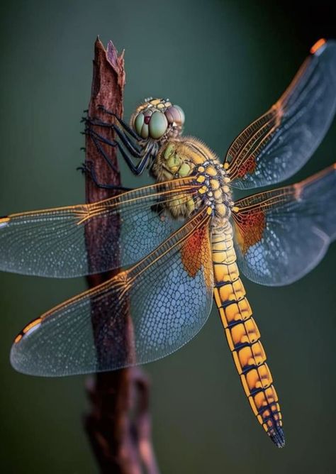 Dragonfly portrait.  Photo credit:  Penny Feller. Wings Artwork, Dragonfly Artwork, Dragonfly Images, Dragonfly Photos, Insect Photos, Cool Insects, Beautiful Butterfly Photography, Insect Photography, Dragonfly Dreams