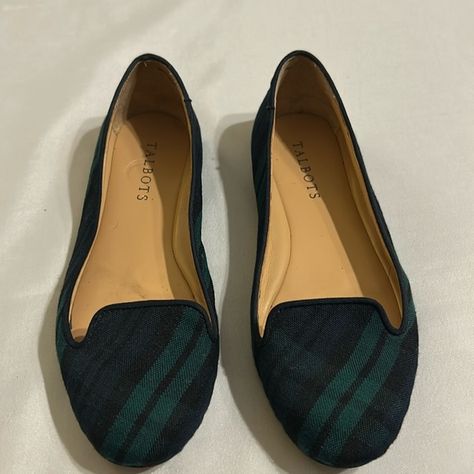 Talbots Green Tartan Plaid Flats Plaid Flats, Green Tartan, Tartan Plaid, Tartan, Plaid, Plus Fashion, Green, Fashion Trends, Closet