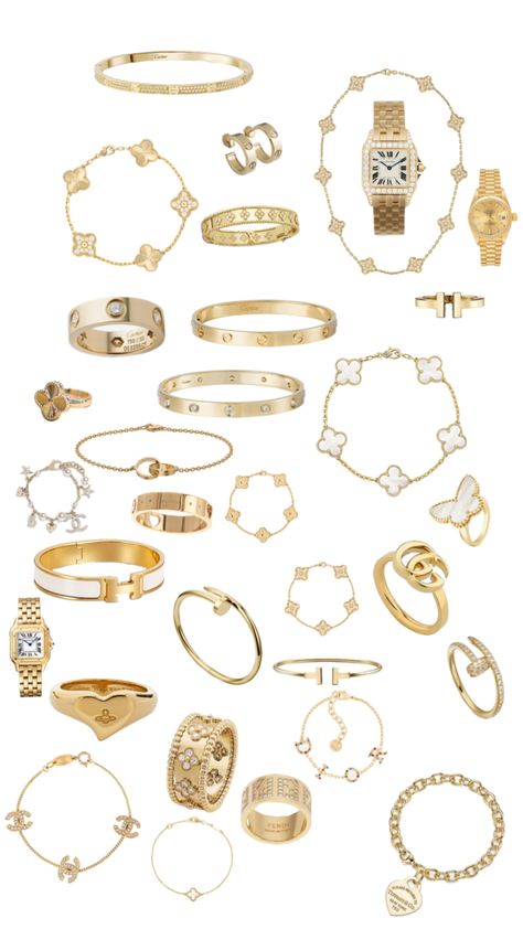 How To Style Jewelry Accessories, Asthetic Jewellery Picture, Gold Jewlerie Aesthetic, Best Jewelry Brands, Must Have Jewelry Pieces, How To Style Jewelry, It Girl Jewelry, Jewelry Must Haves, Bad Christmas