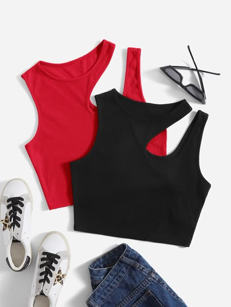 Skirts Shein, Nike Shoes Women Fashion, Cute Lazy Outfits, Women Tank Tops, Night Wear, Asymmetrical Tops, Fashion Design Clothes, Really Cute Outfits, Women's Tops