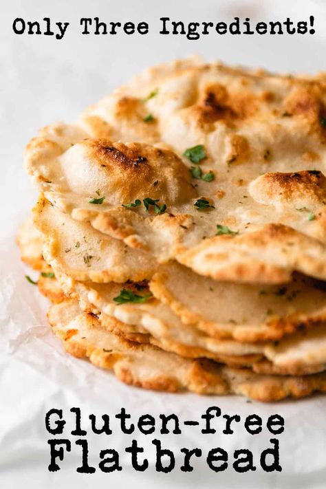 Gluten Free Yeast Free Pita Bread, Wheat And Corn Free Recipes, Gluten Free Flatbread Easy, Easy Gluten Free Artisan Bread, Recipes With Gluten Free Flour, Gluten Free Indian Fry Bread, 3 Ingredient Gluten Free Bread, Gluten Free Flat Bread Recipe Simple, Gluten Free Garlic Bread Easy