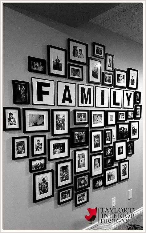 Family Gallery Wall, Family Photo Wall, Wall Interior, Photo Wall Decor, Family Wall Decor, Photo Wall Gallery, Apartment Decor Inspiration, Family Wall, Decor Home Living Room