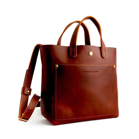 New - Rich, Gorgeous, Genuine Leather Cognac Portland Leather Mini Crossbody Tote! 9” X 12” Best Cognac, Handcrafted Bags, Festival Bag, Crossbody Tote Bag, Crossbody Tote, Mini Tote, Mini Crossbody, Handcrafted Leather, Leather Bags