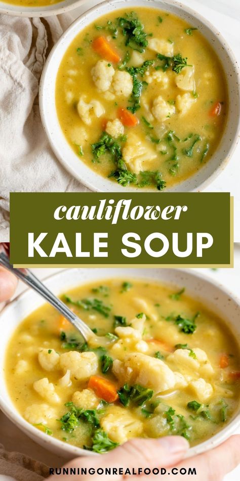 Kale And Chicken Soup Recipes, Healthy Simple Soup, Keto Kale Soup Recipes, Kale Healthy Recipes, Veggie Soup With Kale, Recipes For Kale Soup, Soup With Kale Healthy, Cooking With Kale Healthy, Clean Simple Eats Recipes Meals