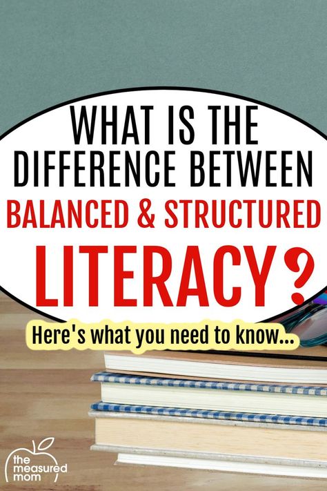 What is the Difference between Balanced & Structured Literacy? The Measured Mom, Measured Mom, Reading Printables, Literacy Intervention, Structured Literacy, What Is Reading, Decodable Books, Sounding Out Words, Fluency Activities