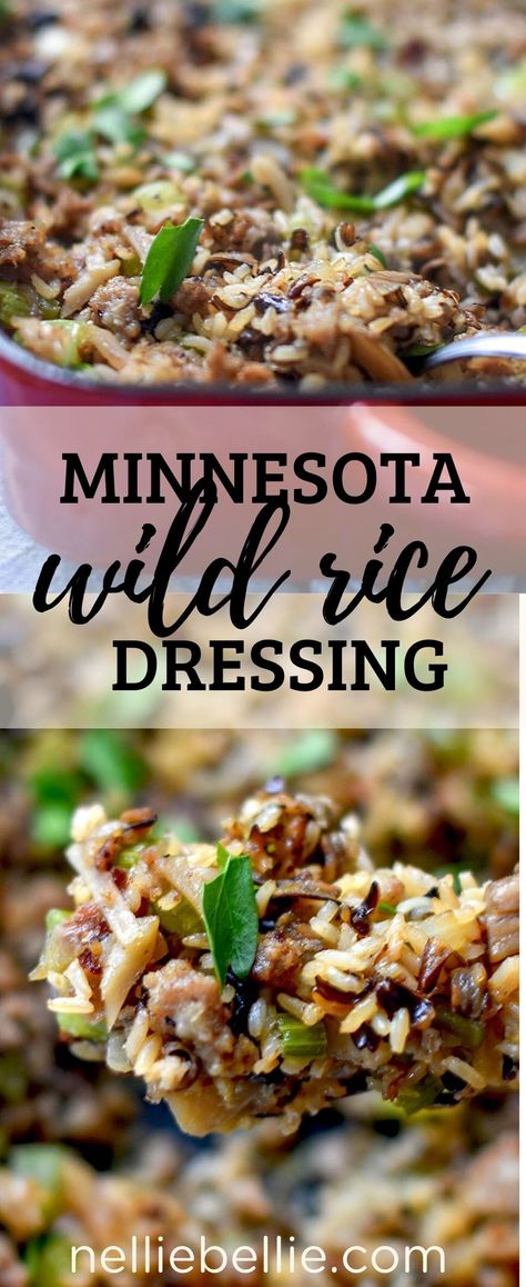 Wild Rice Dressing Gluten Free Wild Rice Stuffing, Wild And Brown Rice Recipes, Wild Grain Rice Recipes, Minnesota Wild Rice Casserole, Minnesota Wild Rice Recipes, Wild Rice Hotdish Minnesota, Wild Rice Sides, Recipes Using Wild Rice, Thanksgiving Wild Rice Recipes