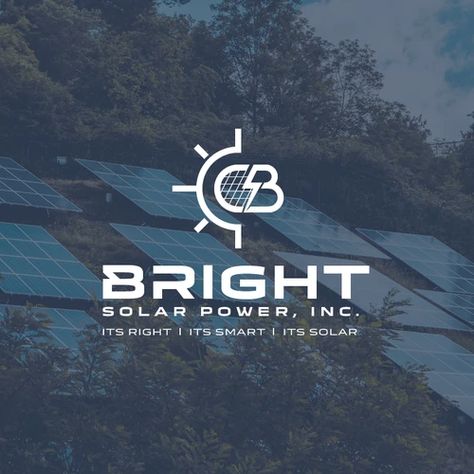 Logo design for Solar Power Solar Business Card, Solar Panel Logo Design Ideas, Solar Logo Design Creative, Logo Solar Energy, Solar Panel Graphic Design, Graphic Design Portfolio, Typography Logo, Solar Power, Portfolio Design