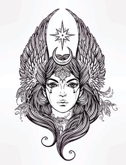 Mother Mary, Mari of Basque – Coven of the Goddess Virgo Style, Virgo Tattoo Designs, Virgo Constellation Tattoo, Virgo Goddess, Valkyrie Tattoo, Virgo Art, Virgo Tattoo, Kunst Tattoos, Goddess Tattoo