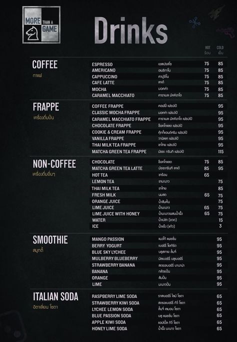 Cafe Drink Menu Design, Cafe Menu Ideas Food Coffee Shop, Menu Design Coffee Shop, Coffee Menu Design Ideas, Menu Cafe Design, Menu Coffee Design, Cafe Menu Ideas, Coffee Shop Menu Design, Menu For Cafe