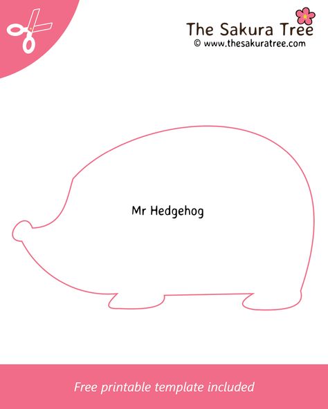 Hedgehog Craft Template, Hedgehog Free Printable, Hedgehog Crafts Preschool, Hedgehog Printable Template, Free Hedgehog Template, Hedgehog Crafts For Preschoolers, Hedgehog Patterns Free, Hedgehog Svg Free, Hedgehog Activities For Toddlers