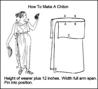 Carrots: How to Make a Doric Chiton Ancient Greek Dress, Greek Chiton, Ancient Greek Costumes, Ancient Greek Clothing, Greece Ancient, Roman Dress, Greek Dress, Toga Party, Greek Costume