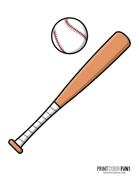 Baseball Cartoon Drawing, How To Draw A Baseball Bat, Baseball Field Drawing, Baseball Bat Drawing, Baseball Drawing, Baseball Printables, Baseball Cartoon, Baseball Things, Baseball Drawings