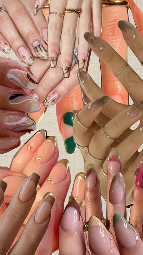 Nail Inspo #aesthetic #acrylics #nailinspo #nailart #collage Nail Art Collage, Aesthetic Acrylics, Nails Collage, Nail Collage, Nail Inspo Aesthetic, Nails Moodboard, Glamorous Halloween, Mystic Nails, Nail Polish Colors Winter