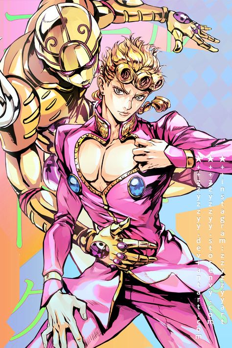 Gold Experience, Jojo Stands, Jojos Bizarre Adventure Jotaro, Jojo's Adventure, Jojo Parts, Jojo's Bizarre Adventure Anime, Jojo Anime, Jojo Memes, 5 Anime