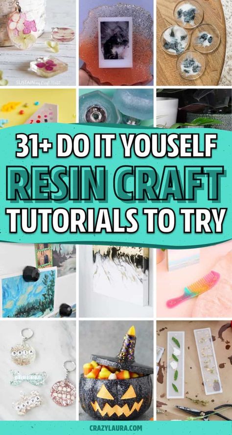 If you’re looking for some super unique and creative crafts to make out of resin, check out these fun ideas and tutorials for inspiration to make your own DIY resin project! How To Do Epoxy Resin Crafts, Working With Resin Projects, Resin Add Ins, Homemade Resin Recipe How To Make, Using Resin In Crafts, Epoxy Resin Gift Ideas, Epoxy Resin Crafts For Beginners Videos, Epoxy Resin Ideas Projects, How To Resin Art