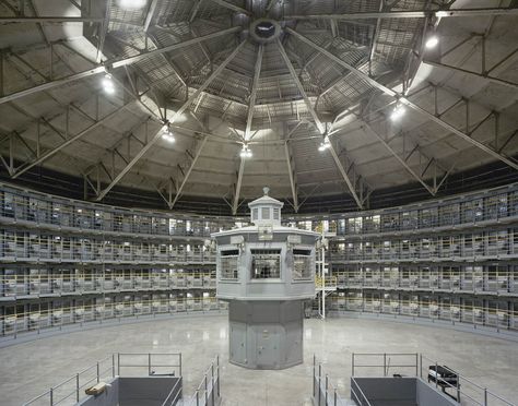 F-House No. 1, Stateville Correctional Center, Crest Hill, Illinois, 2010 | David Leventi Photography Inmate Aesthetic, Space Prison, Prison Design, Prison Architecture, The Inmate, Jeremy Bentham, City Artwork, Correctional Officer, New York Studio