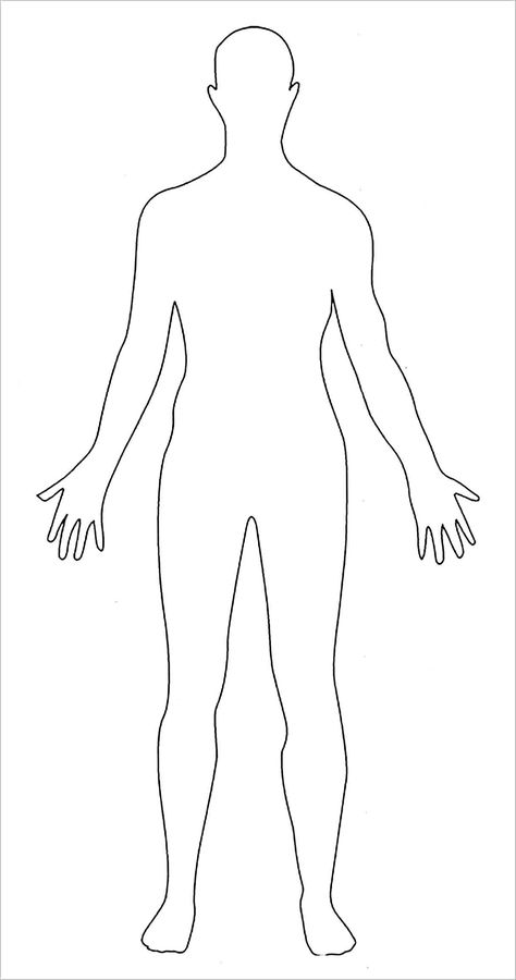 Human Body Template, Human Body Diagram, Human Body Printables, Human Body Shape, Free Human Body, Body Chart, Body Diagram, Body Outline, Human Body Drawing