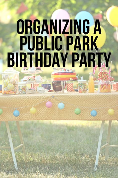 Organizing a Public Park Birthday Party – Moments With Mandi 1st Birthday Park Ideas, Park Playground Birthday Party, Party In The Park Decorations, Birthday Decorations At Park, Birthday In Park Decorations, Birthdays At The Park, Games For Park Birthday Party, Small Park Birthday Party, First Birthday In The Park