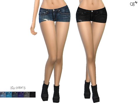 High quality denim shorts in multiple colors for your female sims! Custom thumbnail, six variations.  Found in TSR Category 'Sims 4 Female Everyday' Cc Jeans, Sims 4 Cas Mods, Sims Packs, Sims 4 Cc Folder, Sims 4 Gameplay, Clothing Female, Sims 4 Update, Sims Hair, Sims 4 Mods Clothes