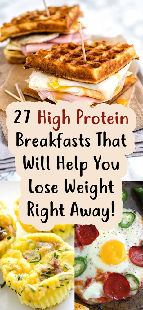 27 High Protein Breakfasts That Will Help You Lose Weight Right Away! - TrimmedandToned High Protein Breakfasts, Healthy Desayunos, Protein Breakfasts, Low Carb High Protein, Cucumber Diet, Protein Dinner, Healthy Protein Snacks, Resep Diet, Protein Breakfast Recipes