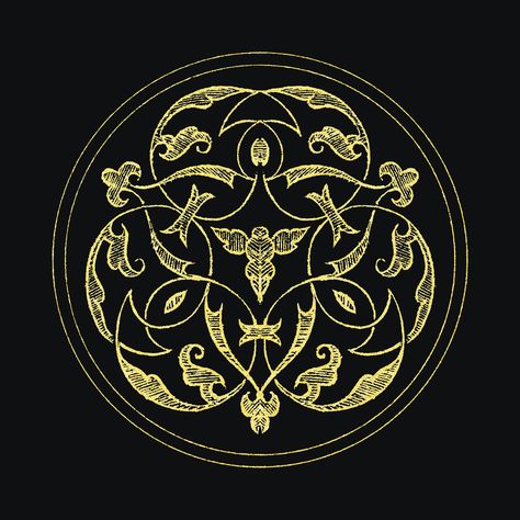 Medieval gold emblem vector badge symbol | premium image by rawpixel.com / Aom Woraluck Dragon Emblem Symbols, Fantasy Emblem Design, Medieval Emblem, Fantasy Emblem, Medieval Logo, 2024 Dance, Medieval Symbols, Banquet Food, Medieval Pattern