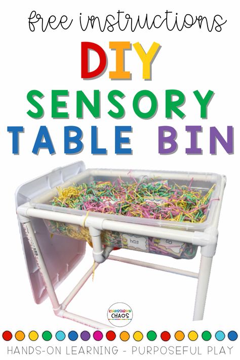 Classroom Center Organization, Diy Sensory Table, Kindergarten Tables, Sensory Bin Ideas, Purposeful Play, Diy Sensory, Preschool Decor, Diy Preschool, Classroom Centers