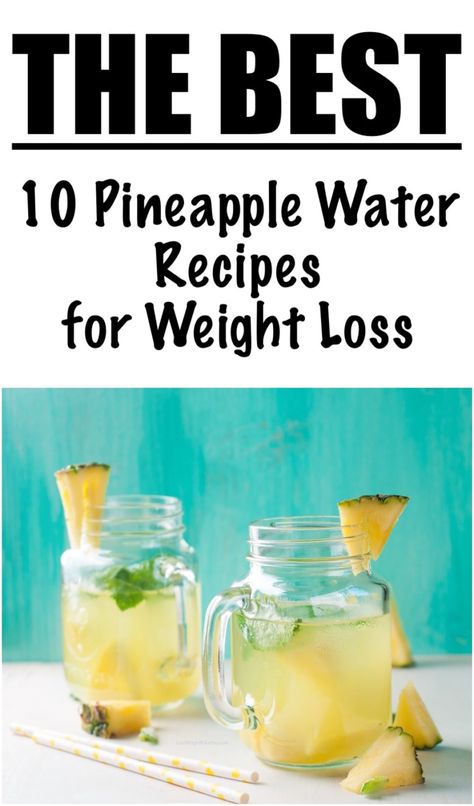 Pineapple Water Recipe, Pineapple Detox, Fruit Infused Water Recipes, Detox Your Liver, Pineapple Water, Pineapple Drinks, Lemon Diet, Infused Water Recipes, Fruit Infused Water