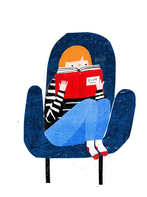 gracedraws: “ Hooray for staying inside and reading! ” Reading Gif, Book Gif, Reading Art, Anais Nin, Sylvia Plath, Art Et Illustration, Reading A Book, Art And Illustration, A Chair