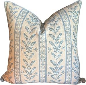 Grandmillennial Throw Pillow for Home Louis Blue and White Pillow Cover Grandmillennial Pillow Cover 20" x 20" Grandmillennial Home Decor Antique And Modern Mix Decor, Grandmillennial Home, Coastal Farmhouse Living Room, Chinoiserie Pillow Covers, Louis Blue, Light Blue Pillows, Nautical Cushions, White Pillow Cover, Blue And White Pillows