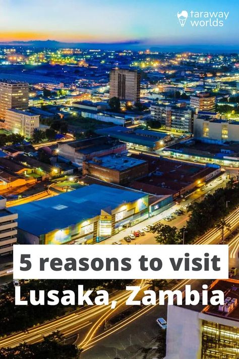 Many visitors to Zambia head straight to Victoria Falls, passing by the country's largest city. Lusaka is very much overlooked but heading to the capital for at least a few days is a great way to experience Zambia’s culture and local life. Here are five reasons why you should visit Lusaka, Zambia. Zambia Aesthetic, Zambia Travel, Lusaka Zambia, Zambia Africa, Visit Africa, African Travel, Victoria Falls, Southern Africa, Cheap Travel