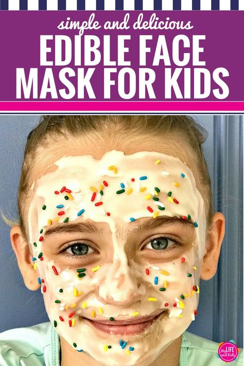 Whether you're throwing a spa birthday party or just want some fun relaxation time with your kids, this DIY edible face mask is sure to make any little girl (or little boy, if we're being honest) super excited for some pampering. Inspired by the Sunny Day preschool series on Nickelodeon, you can follow the simple and easy recipe to make it yourself, or you can just grab a jar next time you're at the grocery store. And it tastes good too! #spaday #kids #parenting #facemask #recipe #edible #AD Homemade Kids Face Mask, Kids Face Mask Spa, Homemade Face Masks For Kids, Spa Day Preschool, Diy Spa Day At Home Kids, Toddler Spa Day, Diy Face Mask For Kids, Kids Spa Day, Spa For Kids