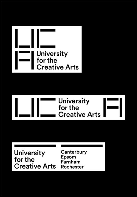 Spin Rebrands University of the Creative Arts Futuristic Typography, Visuell Identitet, Lab Logo, University Logo, Visual Identity Design, Environmental Graphics, Corporate Design, Identity Logo, Creative Arts