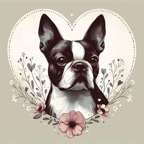 Boston Terrier Tattoo, Red Boston Terriers, Shirt Images, Boston Terrier Art, Boston Terrier Funny, Boston Terrier Lover, Boston Terrier Love, Art Animals, Funny Cartoon Quotes