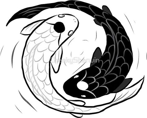 IPad Drawing of Koi Fish Ying Yang Yon And Yang Koi Fish Tattoo, Yon And Yang, Fish Ying Yang, Japanese Tattoo Koi, Koi Fish Drawing Tattoo, Koi Fish Tattoo Meaning, Jing Y Jang, Yin Yang Fish, Karp Koi