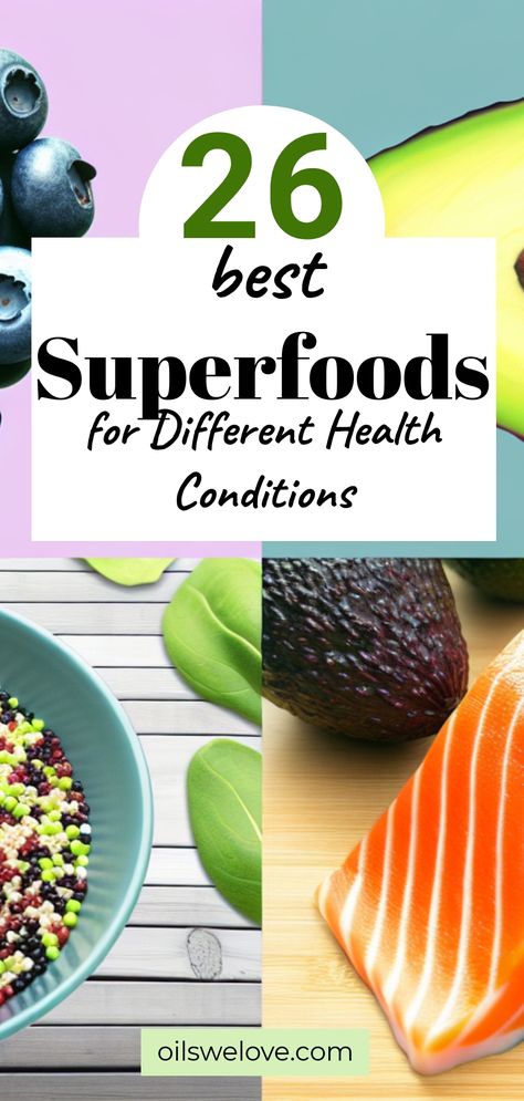 26 Best Superfoods to Support Health. Discover the top superfoods that can boost your overall well-being and vitality. From nutrient-dense fruits to powerful leafy greens, incorporate these superfoods into your diet for optimal health benefits. #superfoods #healthyliving Food Recipes For Dinner Healthy, Healthy Foods Recipes, Healthy Crockpot Meals, Superfood Benefits, Healthy Food Recipes Easy, Food Ideas Healthy, Ideas Healthy Food, Superfoods Benefits, Top Superfoods