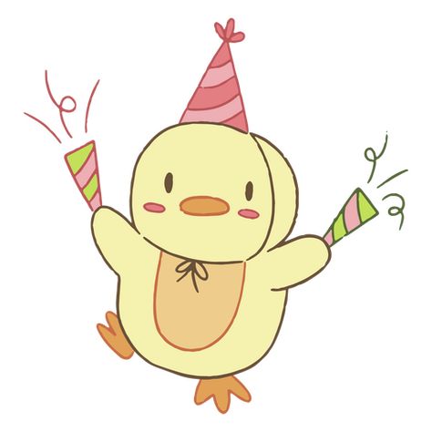 Cute birthday duck cartoon PNG Design Kawaii, Happy Birthday Cartoon Drawing, Birthday Duck Drawing, Duck Illustration Cute, Duck Birthday Cards, Birthday Cartoon Drawing, Happy Birthday Cartoon Images, Cute Happy Birthday Drawings, Funny Birthday Cartoons