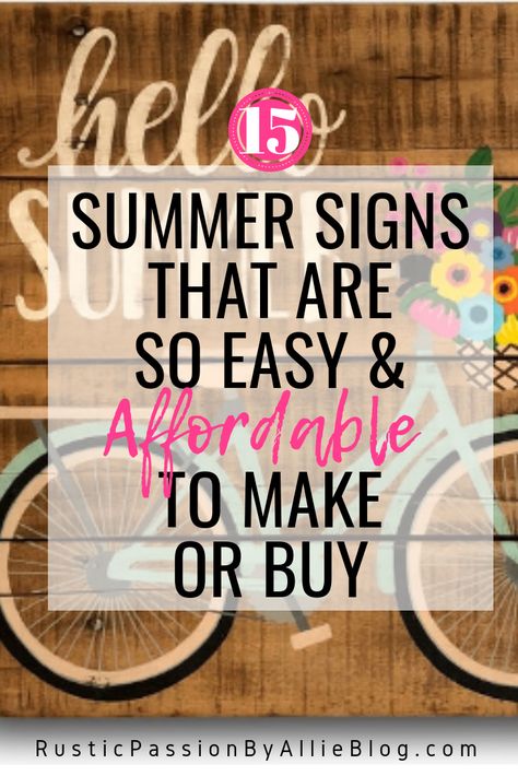 Wall Decor Signs Quote, Fun Yard Signs, Spring And Summer Signs, Diy Wooden Signs For Outside, Diy Wooden Signs With Sayings Quotes, Summer Crafts To Make And Sell, Porch Signs Diy Quotes Wood, Summer Home Decor Ideas Diy, Wood Spring Signs