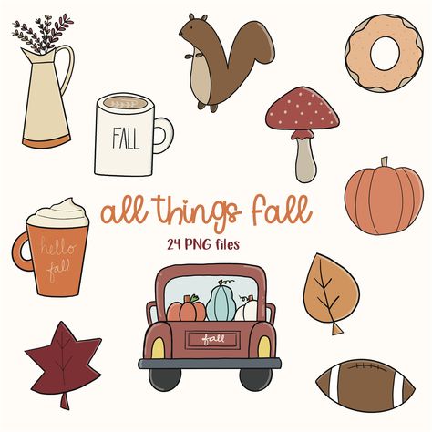 October Clip Art, Fall Clipart Autumn Clip Art, November Clipart, September Clipart, October Clipart, Drinks Clipart, Clip Art Fall, Autumn Clip Art, Autumn Clipart