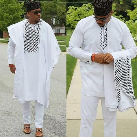 Nigerian native wear designs for men ... Agbada Design, Mens Traditional Wear, African Men Clothing, Dashiki For Men, African Suit, Native Wears, Shweshwe Dresses, Nigerian Men Fashion, African Attire For Men