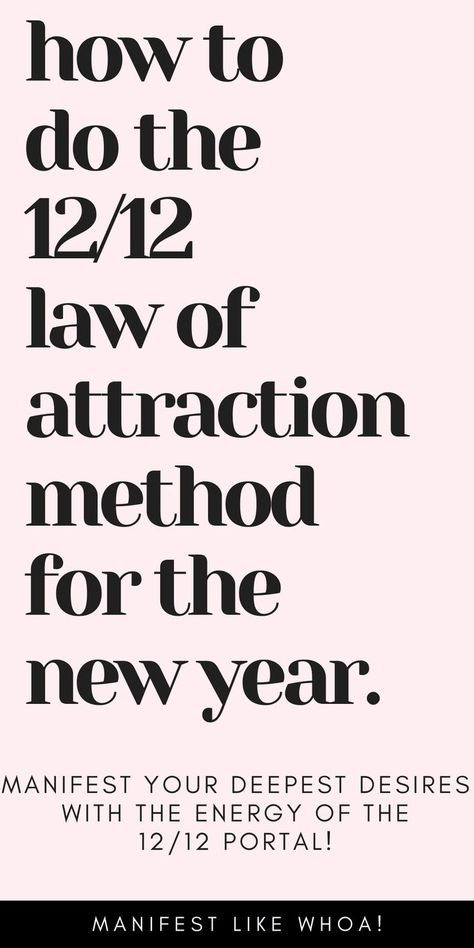 Manifest your deepest desires with the energy of the universe during the magic 12/12 portal! 12/12 Manifestation Ritual for The New Year (Law of Attraction, December 12th, 12/12 Portal) New Years Manifestation Ritual, 12 12 Portal, New Years Manifestation, 1212 Portal, New Year Manifestation, Manifestation Ritual, Spiritual Vibes, Manifestation Tips, Attraction Spell