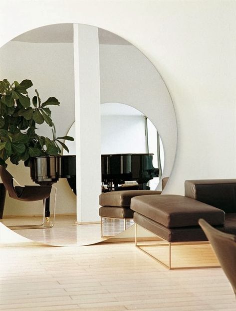 Giant Round Mirrors. Round Mirror Living Room, Big Round Mirror, Large Round Mirror, Big Mirror, Circular Mirror, Living Room Mirrors, Design Del Prodotto, Large Mirror, Mirror Designs