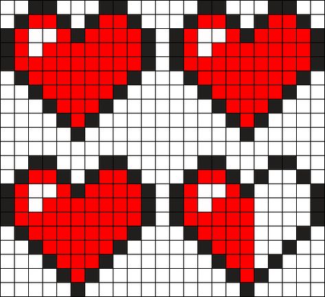 Minecraft Heart Perler Bead Pattern / Bead Sprite Pixel Heart Pattern, Minecraft Hearts Pixel Art, Minecraft Heart Pattern, How To Draw Minecraft Heart, Perler Beads Ideas Heart, Minecraft Heart Template, Minecraft Heart Aesthetic, Minecraft Hearts Room Decor, Minecraft Heart Perler Beads