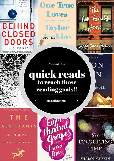 Quick Reads to Reach Those Reading Goals | Page-turners, short books, books you can't put down, weekend reads Quick Reads Books, Fiction Books To Read, Historical Fiction Novels, Weekend Reading, Reading Goals, Short Books, Reading Rainbow, Historical Quotes, Quick Reads