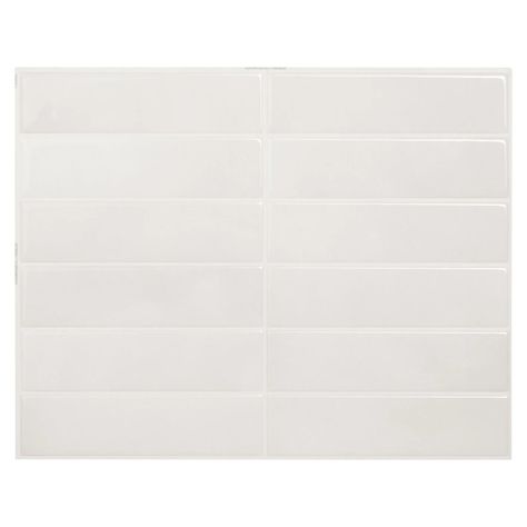 Morocco Essaouira Modern Stack White Peel and Stick Tile - Etsy Canada Self Adhesive Backsplash, Backsplash Tile Design, Stick Tile Backsplash, Peel Stick Backsplash, Smart Tiles, Stick Backsplash, Tile Covers, Peel N Stick Backsplash, Bathroom Backsplash