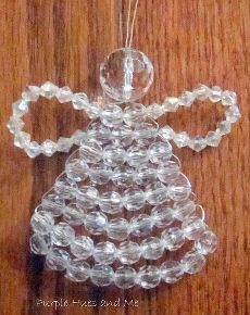 crystal beaded angel ornament how to, christmas decorations, crafts, how to, seasonal holiday decor Diy Beaded Ornaments How To Make, Crocheted Ornaments, Decorative Mesh Wreaths, Mercury Glass Diy, Suncatcher Diy, Mercury Glass Christmas Ornaments, Beaded Angels, Christmas Foods, Handcrafted Ornaments