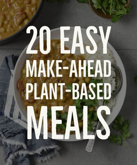 Easy make-ahead plant-based meals that are healthy, freezer-friendly, and make great vegan meal prep ideas. All recipes are whole foods, plant-based, and oil-free. Fire Roasted Tomato Soup, Vegan Meal Prep Ideas, Vegan Freezer Meals, Vegan Stuffed Shells, Best Vegan Chili, Homemade Tomato Soup Recipe, Vegan Tomato Soup, Vegan Chickpea Curry, Vegan Mashed Potatoes