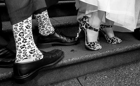 Cheetah Print Wedding, Animal Print Wedding, Leopard Print Wedding, Leopard Wedding, Rockabilly Wedding, Zoo Wedding, Wedding Socks, Gettin Hitched, Wedding Time